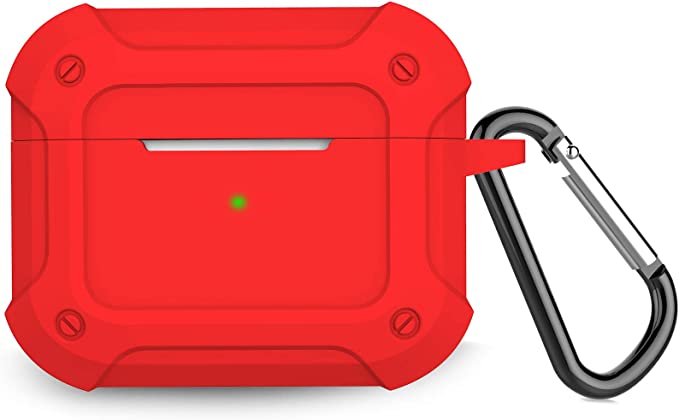 Case2go - Hoesje geschikt voor Apple Airpods Pro - Rood afbeelding