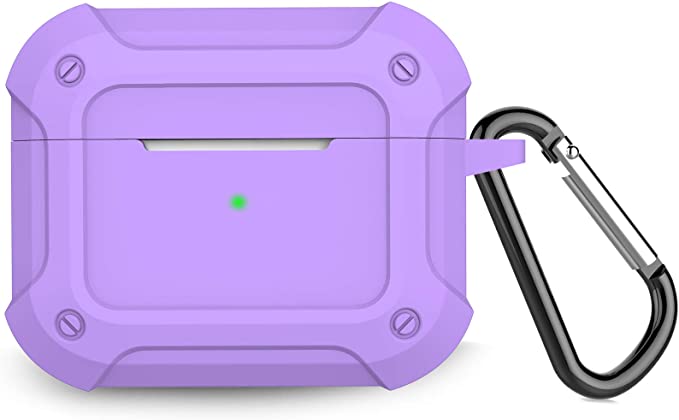 Case2go - Hoesje geschikt voor Apple Airpods Pro - Paars afbeelding