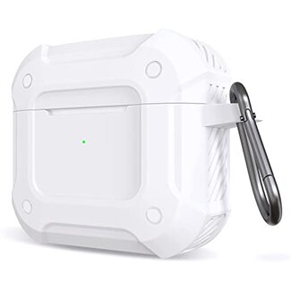 Case2go Case2go - Hoesje geschikt voor Apple Airpods Pro - Wit