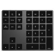 Draadloos Numeriek Toetsenbord - Bluetooth Keypad  - Numeriek Numpad voor IOS - Android - Windows  - Space Grey