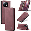 CaseMe - Hoesje geschikt voor Xiaomi MI 11 - Wallet Book Case - Magneetsluiting - Rood