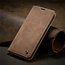 CaseMe - Hoesje geschikt voor Xiaomi K40 - Wallet Book Case - Magneetsluiting - Licht Bruin