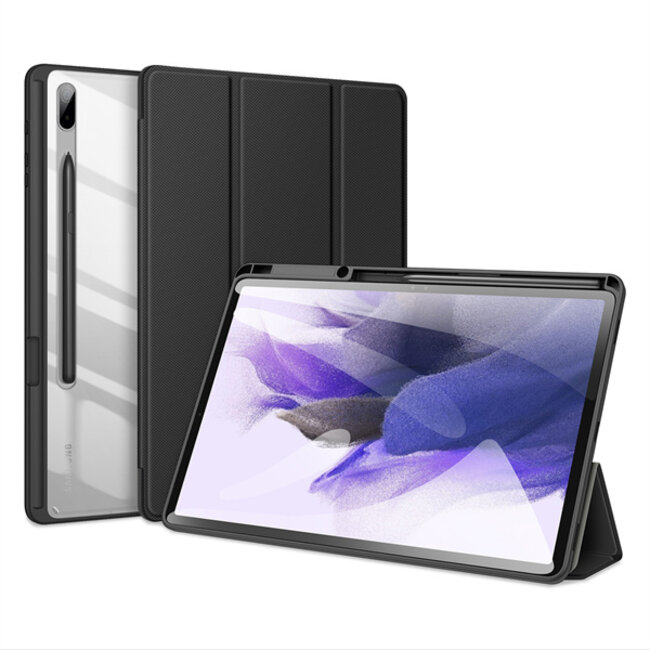 Dux Ducis - Tablet hoes geschikt voor Samsung Galaxy Tab S8 Plus - Toby Series - Tri-Fold Book Case  - Zwart