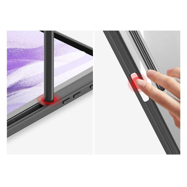 Dux Ducis - Tablet hoes geschikt voor Samsung Galaxy Tab S8 - Toby Series - Tri-Fold Book Case  - Blauw