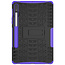 Case2go - Tablet Hoes geschikt voor Samsung Galaxy Tab S8 (2022) - Schokbestendige Back Cover - Met pencil houder - Paars