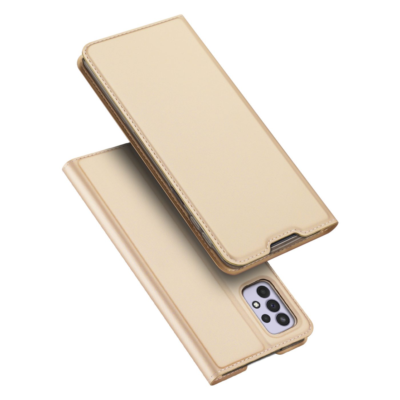Dux Ducis - Telefoonhoesje compatibel met Samsung Galaxy A33 5G - Skin Pro Book Case - Goud afbeelding