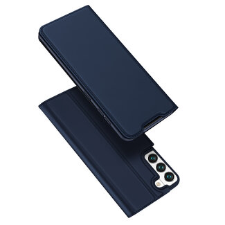 Dux Ducis Dux Ducis - Telefoonhoesje compatibel met Samsung Galaxy S22 - Skin Pro Book Case - Blauw