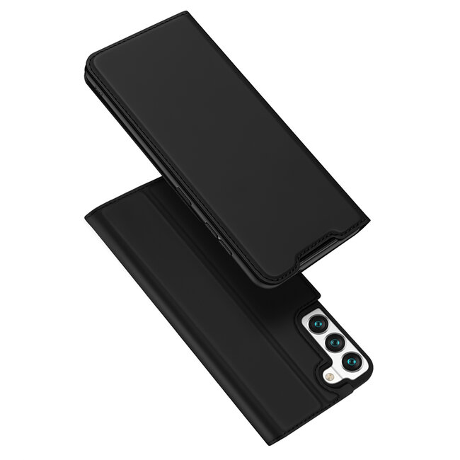 Dux Ducis - Telefoonhoesje geschikt voor Samsung Galaxy S22 - Skin Pro Book Case - Zwart