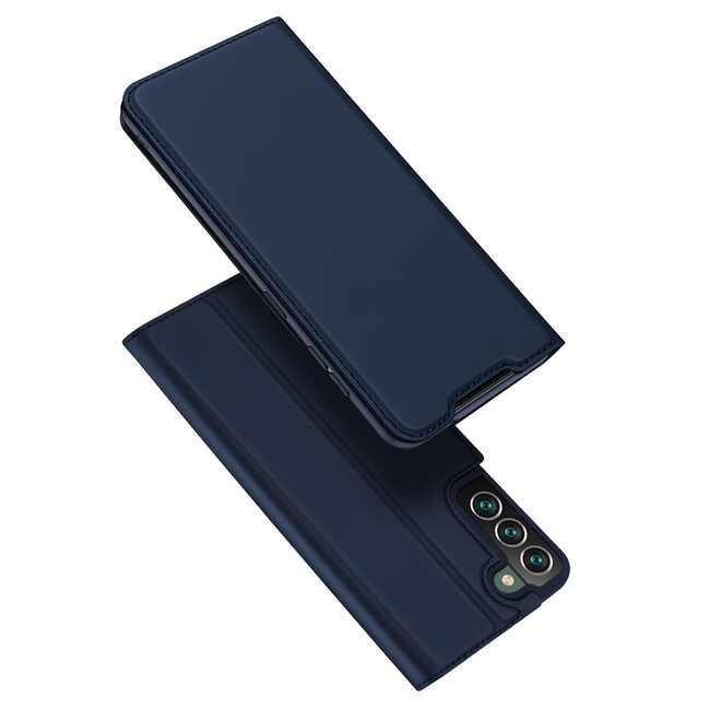 Dux Ducis - Telefoonhoesje geschikt voor Samsung Galaxy S22 Plus - Skin Pro Book Case - Blauw