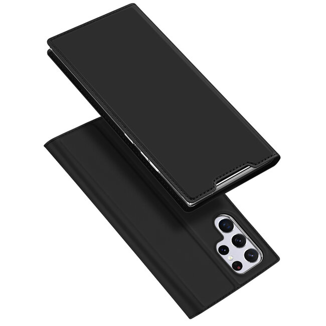 Dux Ducis - Telefoonhoesje geschikt voor Samsung Galaxy S22 Ultra - Skin Pro Book Case - Zwart