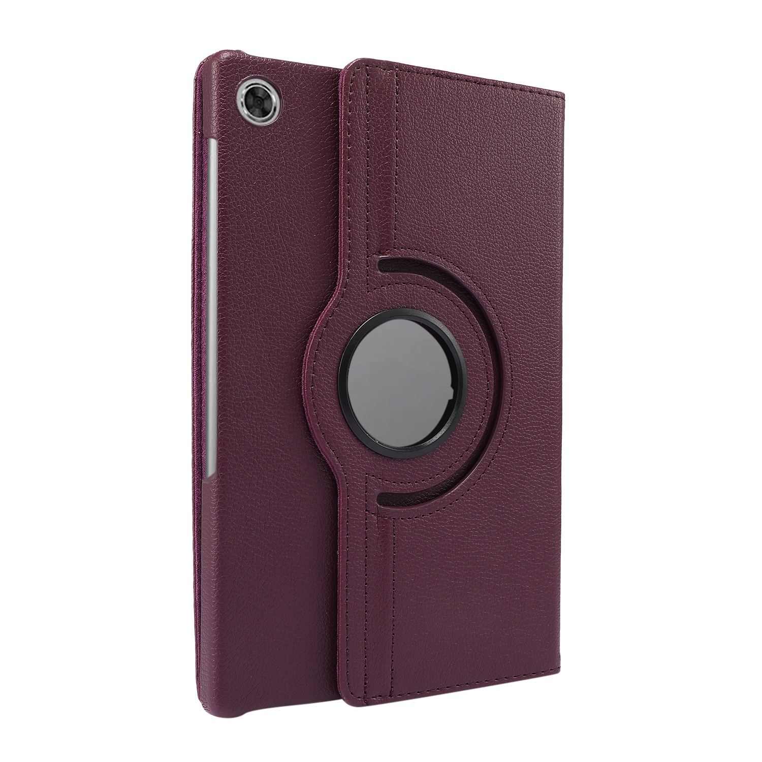 Case2go - Tablet Hoes geschikt voor Lenovo Tab M10 HD - 2e Generatie (TB-X306) - Draaibare Book Case Cover - 10.1 Inch - Paars afbeelding