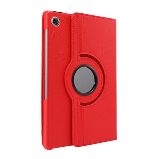 Case2go Case2go - Tablet Hoes geschikt voor Lenovo Tab M10 HD - 2e Generatie (TB-X306) - Draaibare Book Case Cover - 10.1 Inch - Rood
