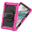 Case2go - Tablet Hoes geschikt voor Samsung Galaxy Tab A8 (2022 &amp; 2021) - 10.5 Inch - Heavy Duty Case met Ingebouwde Screenprotector en Schouderriem - Magenta