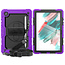 Case2go - Tablet Hoes geschikt voor Samsung Galaxy Tab A8 (2022 &amp; 2021) - 10.5 Inch - Heavy Duty Case met Ingebouwde Screenprotector en Schouderriem - Paars