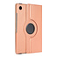 Case2go - Tablet hoes geschikt voor Samsung Galaxy Tab A8 (2022 &amp; 2021) - 10.5 Inch - Draaibare Book Case Cover - Rosé-Goud