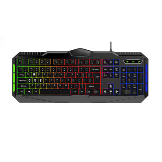 Case2go Game toetsenbord - Gaming Toetsenbord met RGB Verlichting - Toetsenbord en Muis - Bedraad - Zwart