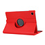 Case2go - Tablet hoes geschikt voor Samsung Galaxy Tab A8 (2022 &amp; 2021) - 10.5 Inch - Draaibare Book Case Cover - Rood