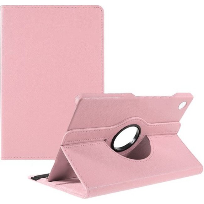 Case2go - Tablet hoes geschikt voor Samsung Galaxy Tab A8 (2022 &amp; 2021) - 10.5 Inch - Draaibare Book Case Cover - Roze