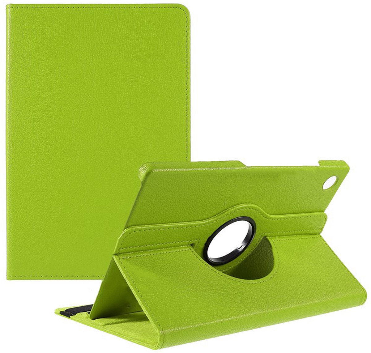 Case2go - Tablet hoes geschikt voor Samsung Galaxy Tab A8 (2022 &amp; 2021) - 10.5 Inch - Draaibare Book Case Cover - Groen afbeelding