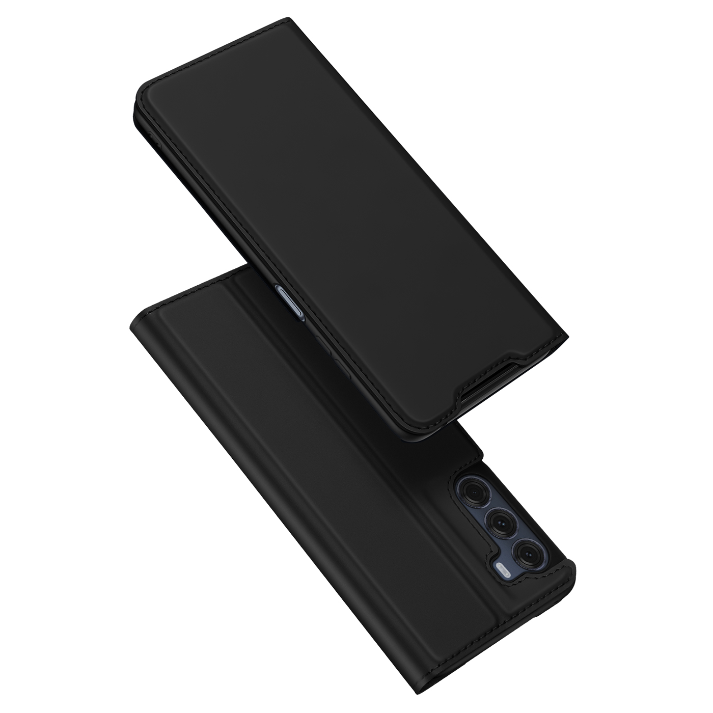 Dux Ducis - Telefoonhoesje geschikt voor Motorola Moto G200 5G - Skin Pro Book Case - Zwart afbeelding