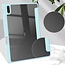 Case2go - Tablet Hoes geschikt voor Huawei Matepad 11 (2021) - Transparante Case - Tri-fold Back Cover - Licht Blauw