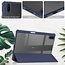 Case2go - Tablet Hoes geschikt voor Huawei Matepad 11 (2021) - Transparante Case - Tri-fold Back Cover - Donker Blauw