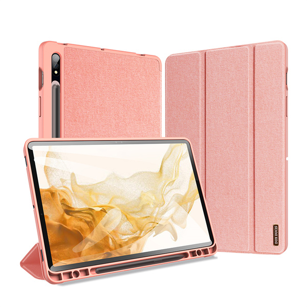 Dux Ducis - Tablet Hoes geschikt voor Samsung Galaxy Tab S8 - Domo Book Case - Roze afbeelding