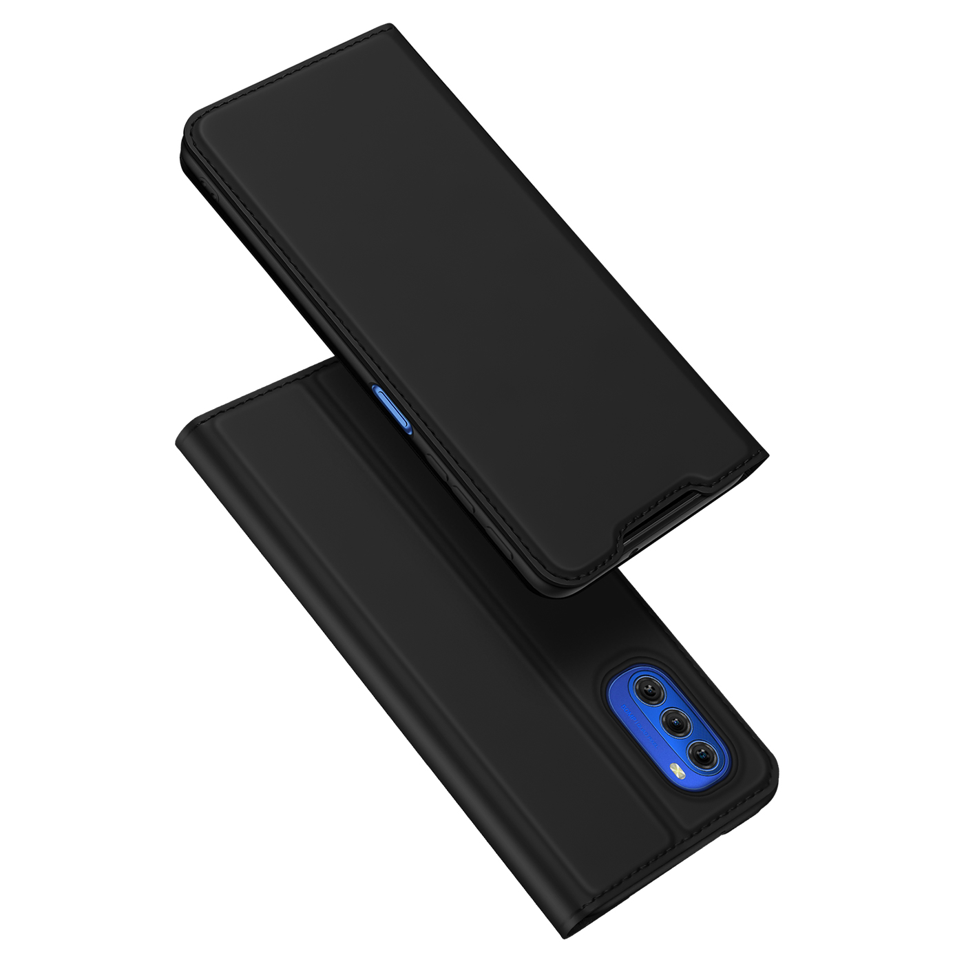 Dux Ducis - Telefoonhoesje geschikt voor Motorola Moto G51 5G - Skin Pro Book Case - Zwart afbeelding