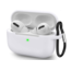 Case2go - Hoesje geschikt voor Apple Airpods Pro - Premium Siliconen beschermhoes met opdruk - 3.0 mm - Wit