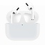 Case2go - Hoesje geschikt voor Apple Airpods Pro - Premium Siliconen beschermhoes met opdruk - 3.0 mm - Wit