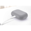 Case2go - Hoesje geschikt voor Apple Airpods Pro - Premium Siliconen beschermhoes met opdruk - 3.0 mm - Grijs
