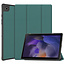 Case2go - Tablet hoes geschikt voor Samsung Galaxy Tab A8 (2022 &amp; 2021) - 10.5 inch - Flexibel TPU - Tri-Fold Book Case - Groen