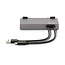 LMP - Ergonomische laptop standaard + aansluitbare USB-C Hub - Laptophouder - Geschikt voor 12 tot 17 inch - Aluminium - Zwart