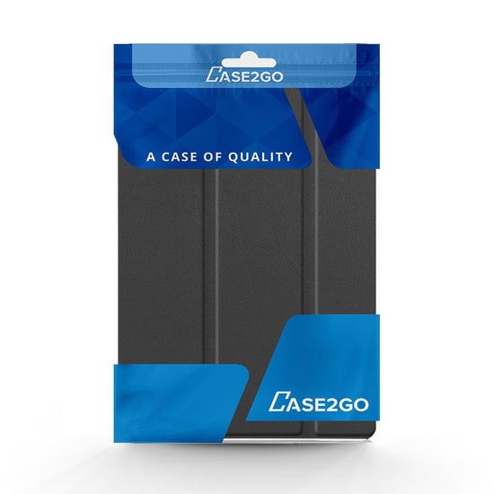 Case2go Case2go - Tablet Hoes geschikt voor iPad 2021 / 2020 / 2019 - 10.2 inch - Tri-Fold Book Case - Zwart