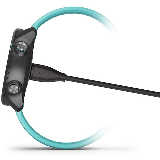 2-Pack - Garmin Oplaadkabel - 2 m - Compatibel met Garmin Instinct / Forerunner / Fenix / Venu/Venu SQ / Vivoactive / Epix Pro / Vivomove / Fenix / Approuch - USB-oplaadkabel oplader - Zwart