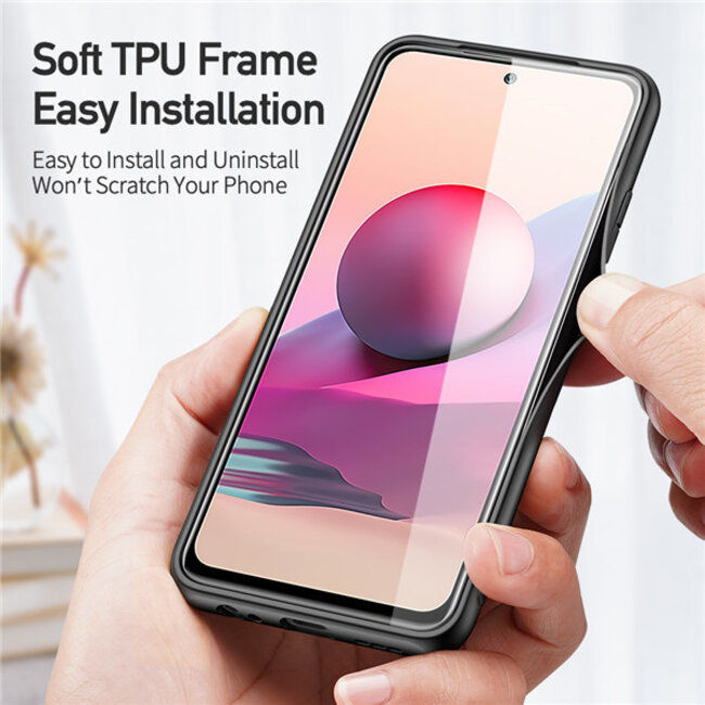 Dux Ducis - Hoesje geschikt voor Xiaomi Redmi Note 10 - Fino Series - Back Cover - Licht Blauw