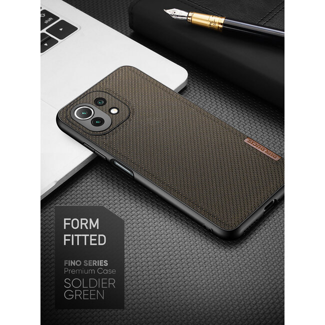 Dux Ducis - Hoesje geschikt voor Xiaomi Mi 11 Lite - Fino Series - Back Cover - Groen