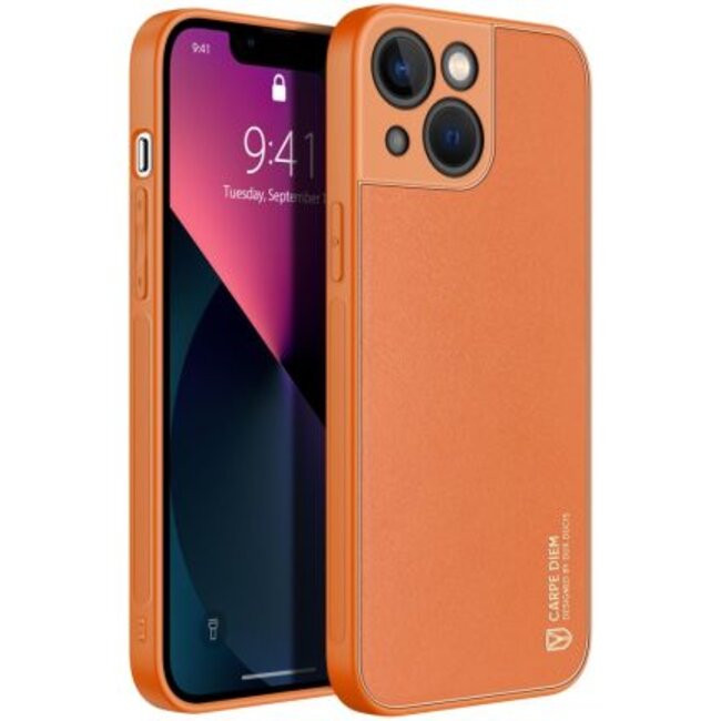 Dux Ducis - Hoesje geschikt voor  iPhone 13 Mini - Yolo Series - Oranje