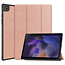 Case2go - Tablet hoes geschikt voor Samsung Galaxy Tab A8 (2022 &amp; 2021) - 10.5 inch - Flexibel TPU - Tri-Fold Book Case - Rosé-Goud