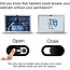 Webcam Cover - Privacy schuifje - Geschikt voor iMac, Laptop en Tablet - Wit - 18 stuks