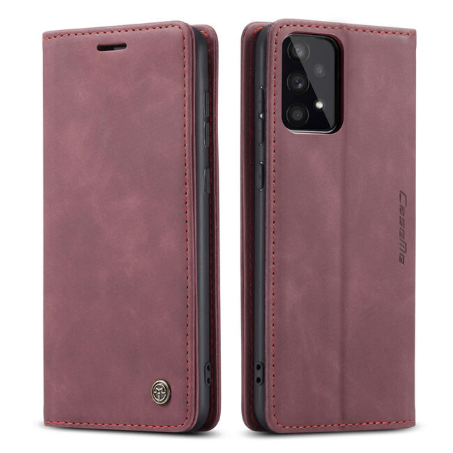 CaseMe - Hoesje geschikt voor Samsung Galaxy A33 5G - Wallet Book Case - Magneetsluiting - Rood