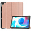 Case2go - Tablet Hoes geschikt voor Realme Pad - 10.4 inch - Tri-Fold Book Case - Auto Wake functie - Rose Goud