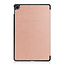 Case2go - Tablet Hoes geschikt voor Realme Pad - 10.4 inch - Tri-Fold Book Case - Auto Wake functie - Rose Goud