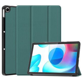 Case2go Case2go - Tablet Hoes geschikt voor Realme Pad - 10.4 inch - Tri-Fold Book Case - Auto Wake functie - Cyaan