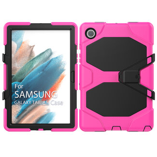 Case2go Case2go - Tablet hoes geschikt voor Samsung Galaxy Tab A8 (2022 &amp; 2021) - 10.5 Inch - Extreme Armor Case - Magenta