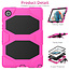 Case2go - Tablet hoes geschikt voor Samsung Galaxy Tab A8 (2022 &amp; 2021) - 10.5 Inch - Extreme Armor Case - Magenta