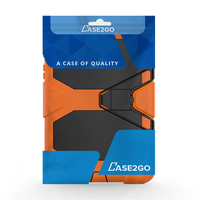Case2go - Tablet hoes geschikt voor Samsung Galaxy Tab A8 (2022 &amp; 2021) - 10.5 Inch - Extreme Armor Case - Oranje