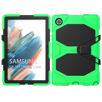 Case2go Case2go - Tablet hoes geschikt voor Samsung Galaxy Tab A8 (2022 &amp; 2021) - 10.5 Inch - Extreme Armor Case - Groen