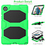 Case2go - Tablet hoes geschikt voor Samsung Galaxy Tab A8 (2022 &amp; 2021) - 10.5 Inch - Extreme Armor Case - Groen