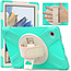 Case2go - Tablet Hoes geschikt voor Samsung Galaxy Tab A8 (2022 &amp; 2021) - 10.5 Inch - Hand Strap Armor Case - Turquoise